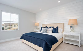 Ample open space in the master suite